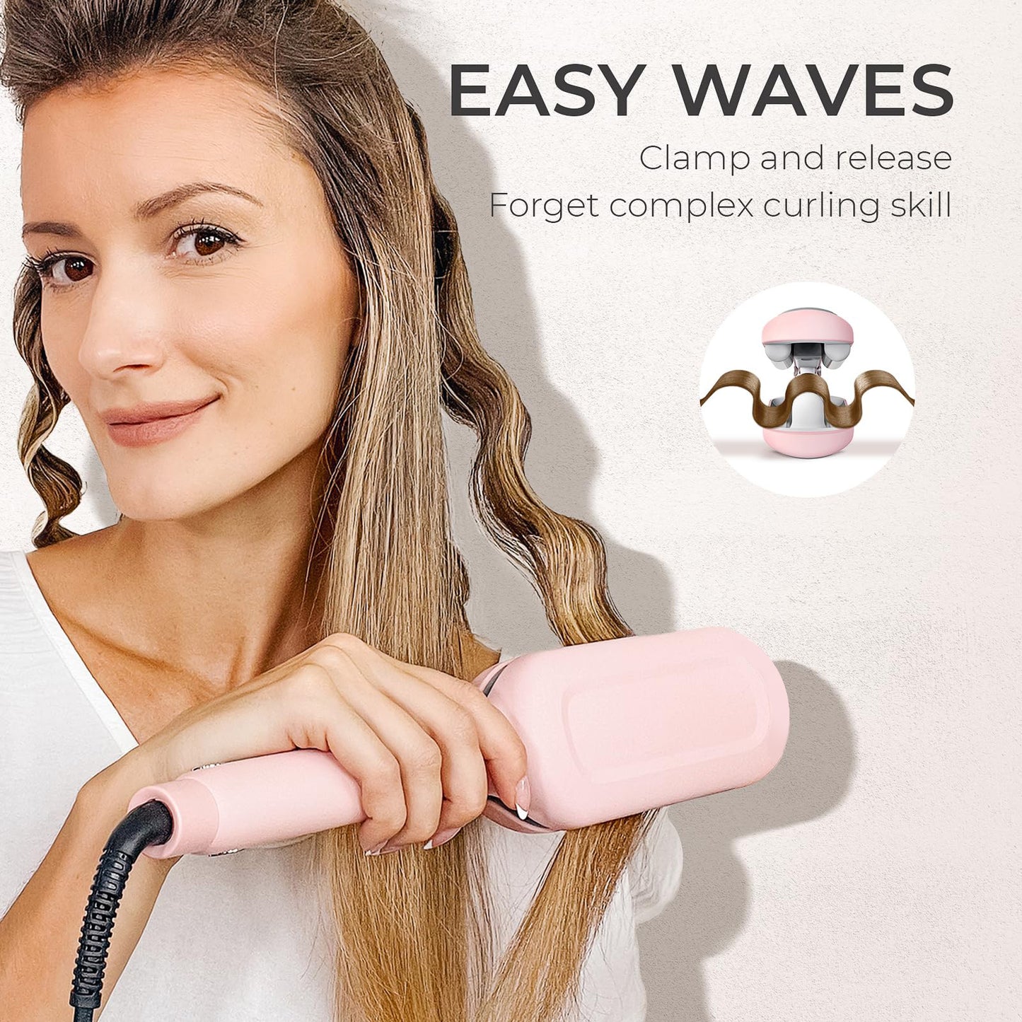 3-Barrel Curling Iron for Beach Waves
