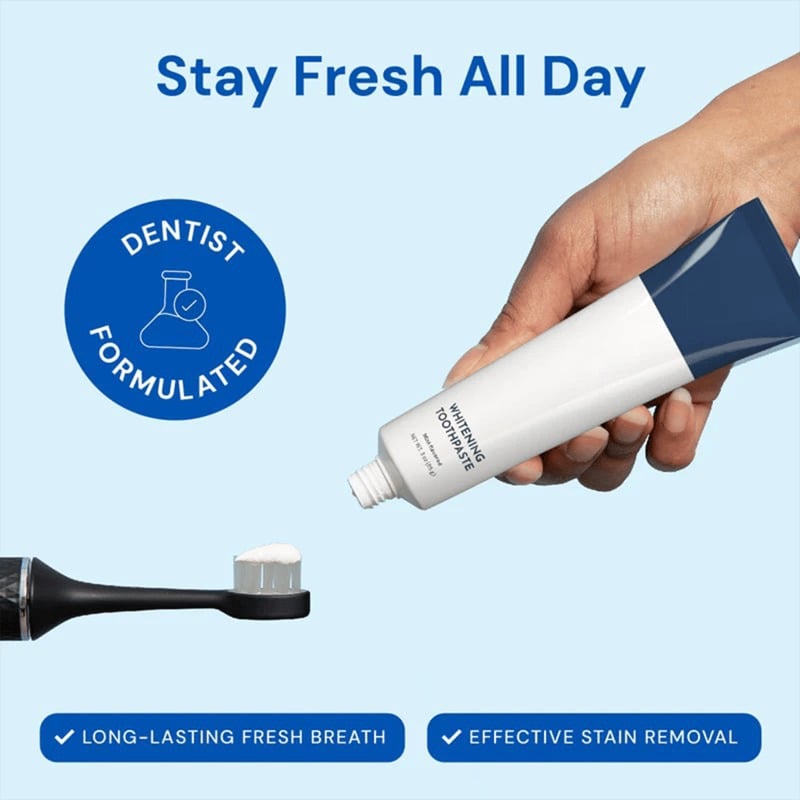 Fluoride-Free Hydroxyapatite Teeth Whitening Toothpaste with Coconut Oil & Xylitol âď¸