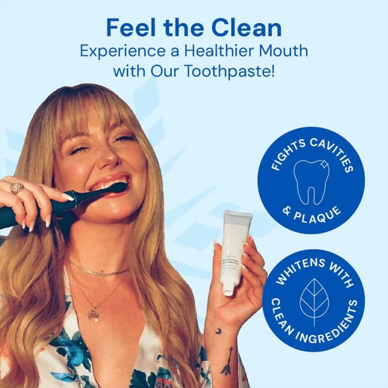 Fluoride-Free Hydroxyapatite Teeth Whitening Toothpaste with Coconut Oil & Xylitol âď¸