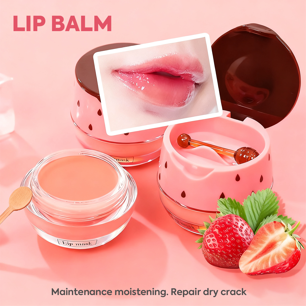 Bee Lip Balm Honey Pot 🍯 | Nourish with Natural Beeswax & Honey 🐝