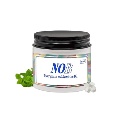2-in-1 Toothpaste Tablets – Fresh Mint, Travel Jar (62 Ct)