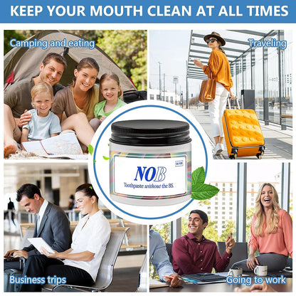 2-in-1 Toothpaste Tablets – Fresh Mint, Travel Jar (62 Ct)