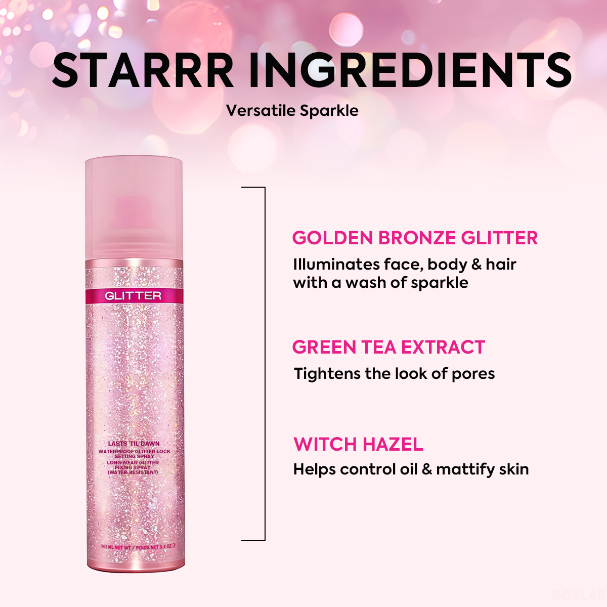 Waterproof Glitter Setting Spray