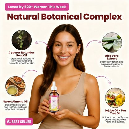 Cyperus Rotundus Oil for Hair Reduction