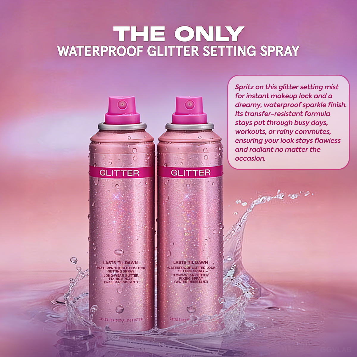 Waterproof Glitter Setting Spray