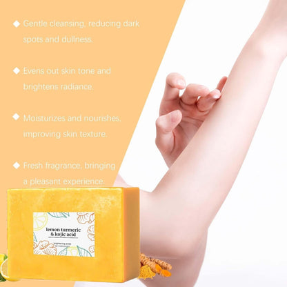 lemon turmeric & kojic acid brightening soap