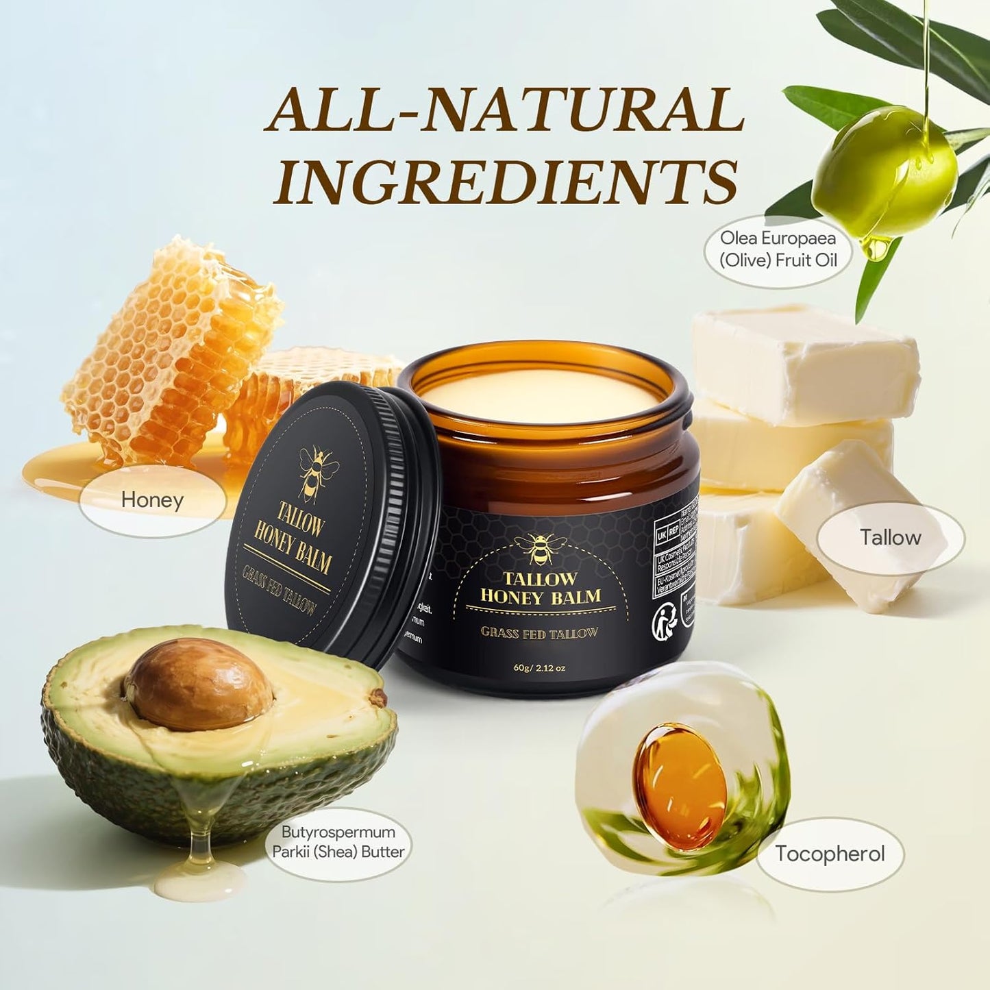 Beef Tallow Honey Balm