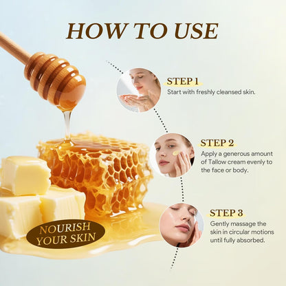 Beef Tallow Honey Balm