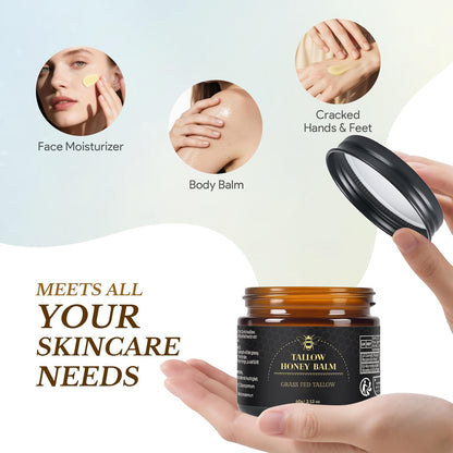 Beef Tallow Honey Balm