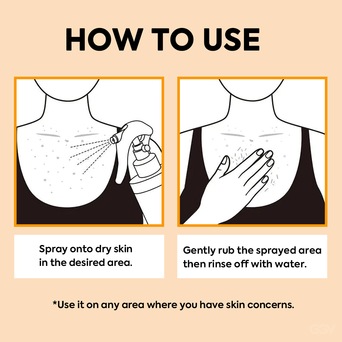 🌸 New! Peeling Shot Keratin Care Kojic Acid Turmeric Spray