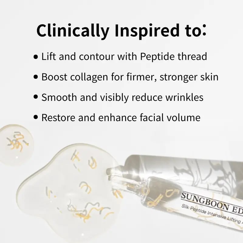 🌟 Experience Instant Lift & Radiance - 49% OFF - ✨Silk Lifting Peptide Ampoule: Korean Anti-Aging Serum for Wrinkle Care & Plumping