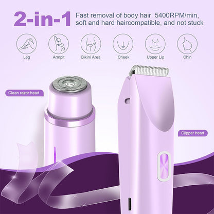 2-in-1 Painless Bikini Hair Trimmer