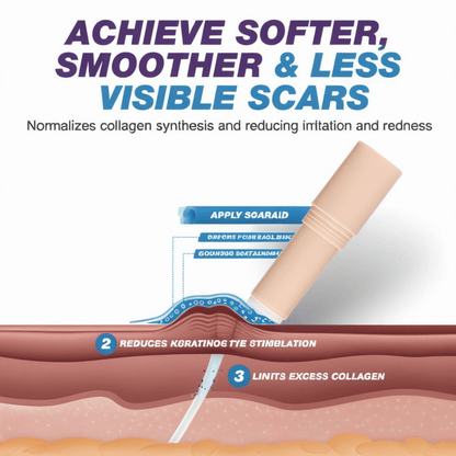 SCAR SOLUTIONS - Silicone Scar Stick - For Face and Body