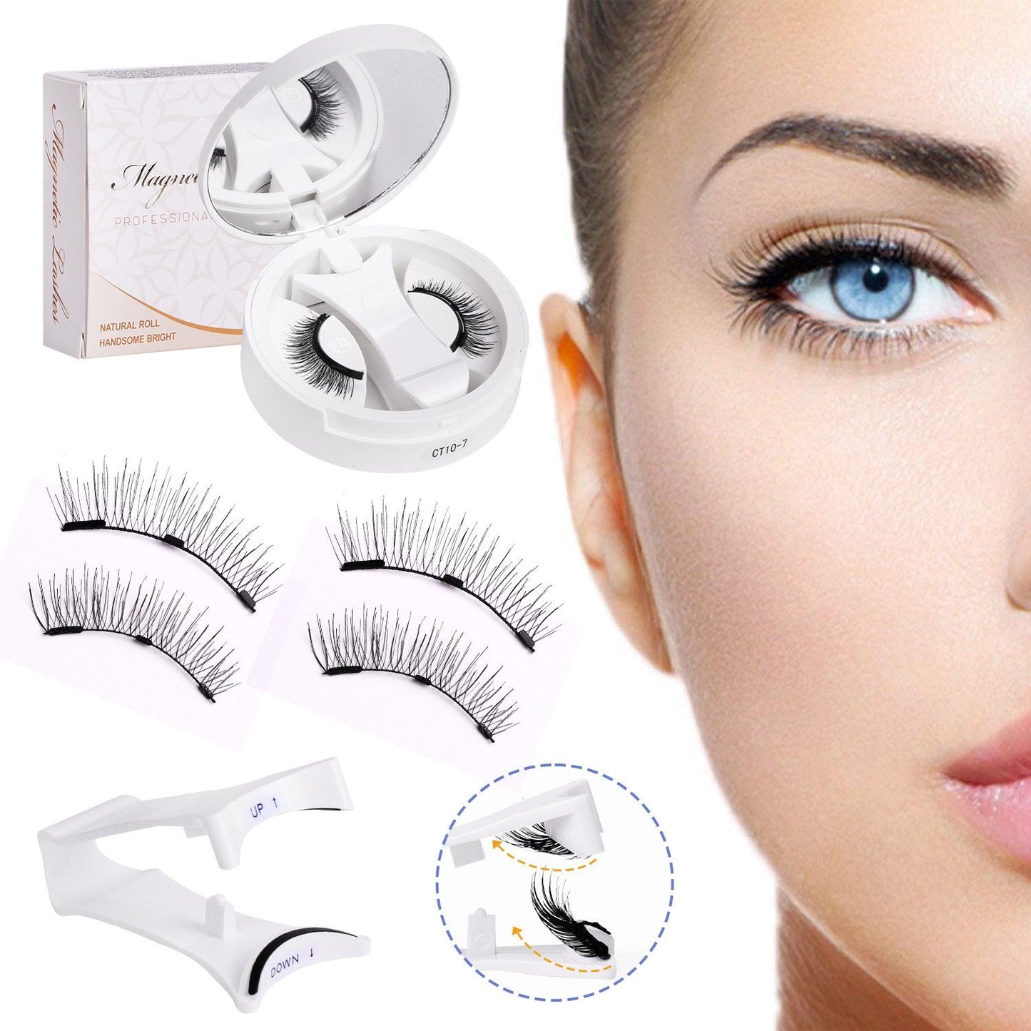 Soft Magnetic Eyelashes All-in-One Box, Reusable